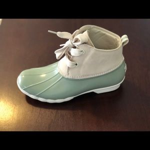 The Sperry® Saltwater 2-Eye Nubuck boot. Size 11